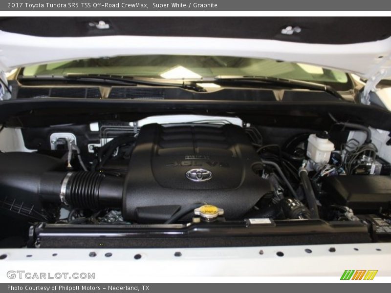 Super White / Graphite 2017 Toyota Tundra SR5 TSS Off-Road CrewMax