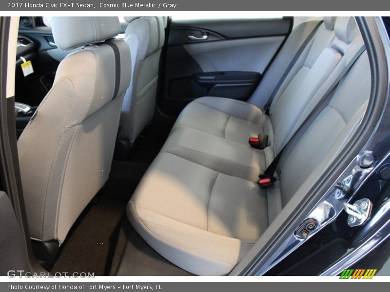 Cosmic Blue Metallic / Gray 2017 Honda Civic EX-T Sedan