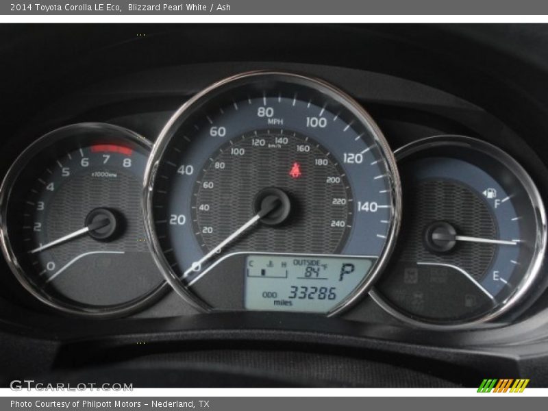 Blizzard Pearl White / Ash 2014 Toyota Corolla LE Eco