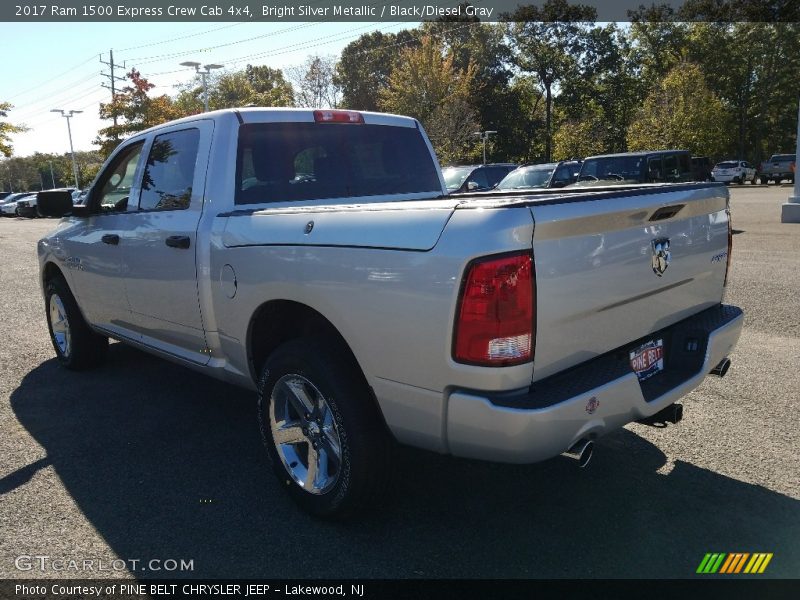 Bright Silver Metallic / Black/Diesel Gray 2017 Ram 1500 Express Crew Cab 4x4