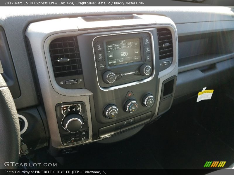 Bright Silver Metallic / Black/Diesel Gray 2017 Ram 1500 Express Crew Cab 4x4