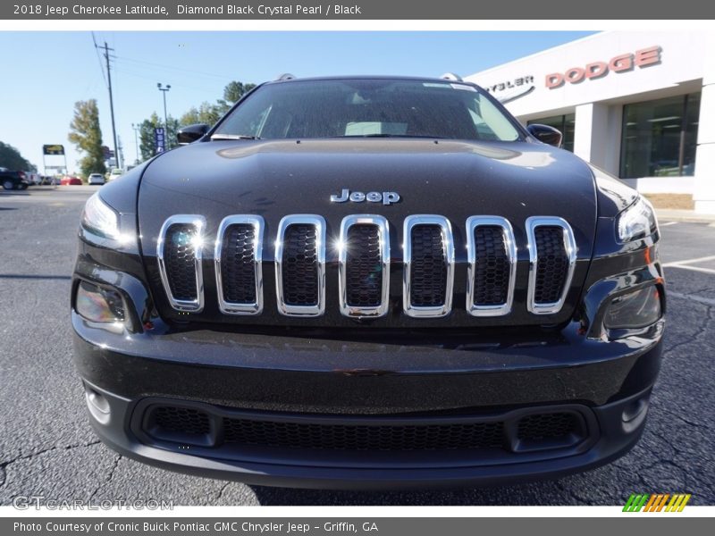 Diamond Black Crystal Pearl / Black 2018 Jeep Cherokee Latitude