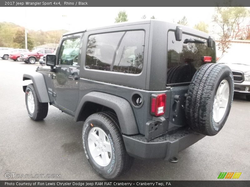 Rhino / Black 2017 Jeep Wrangler Sport 4x4