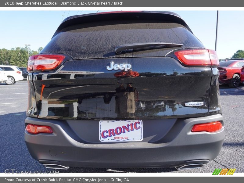 Diamond Black Crystal Pearl / Black 2018 Jeep Cherokee Latitude