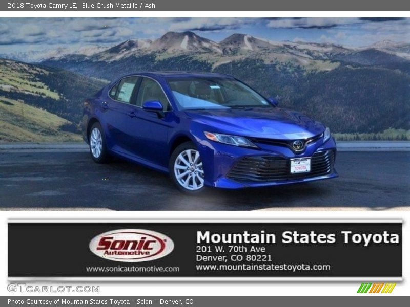 Blue Crush Metallic / Ash 2018 Toyota Camry LE