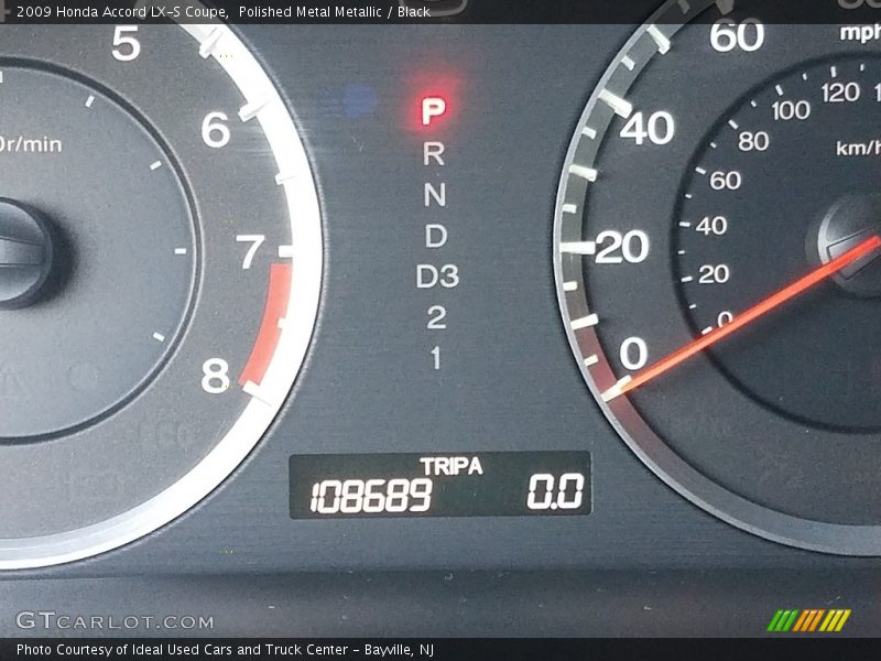 Polished Metal Metallic / Black 2009 Honda Accord LX-S Coupe