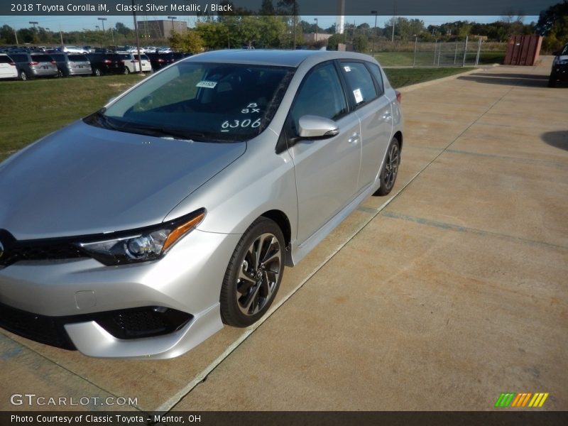 Classic Silver Metallic / Black 2018 Toyota Corolla iM