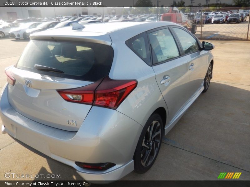 Classic Silver Metallic / Black 2018 Toyota Corolla iM
