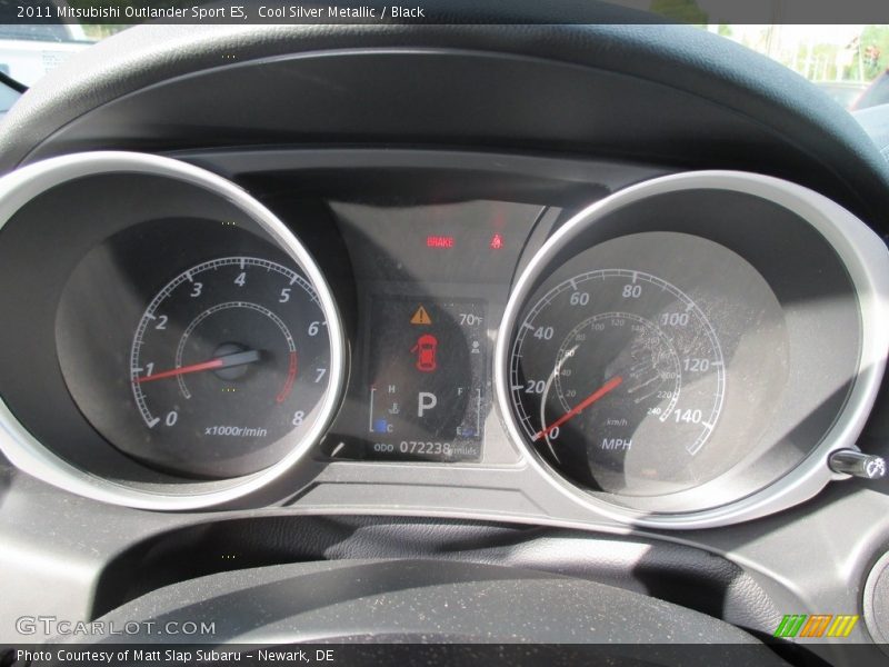 Cool Silver Metallic / Black 2011 Mitsubishi Outlander Sport ES