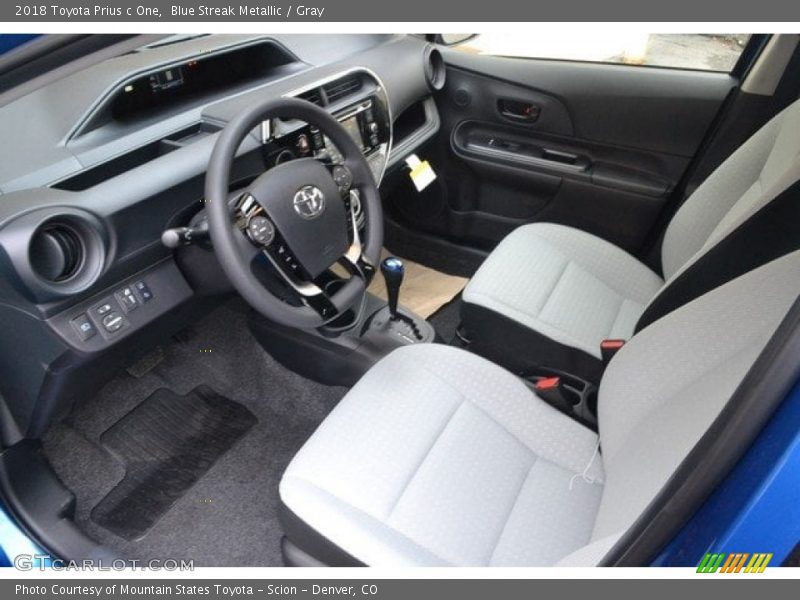  2018 Prius c One Gray Interior