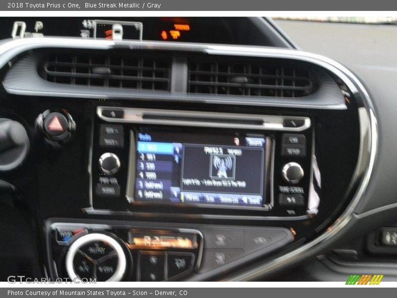 Blue Streak Metallic / Gray 2018 Toyota Prius c One