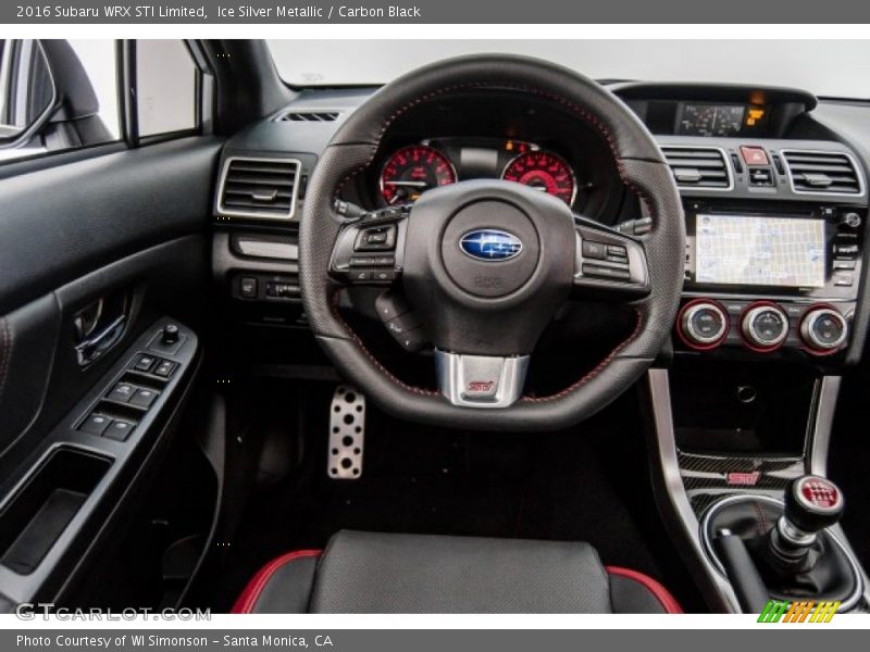 Ice Silver Metallic / Carbon Black 2016 Subaru WRX STI Limited