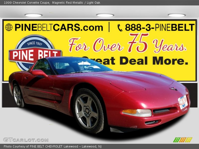 Magnetic Red Metallic / Light Oak 1999 Chevrolet Corvette Coupe