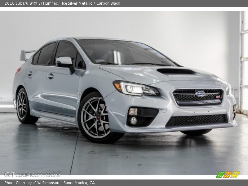 Ice Silver Metallic / Carbon Black 2016 Subaru WRX STI Limited