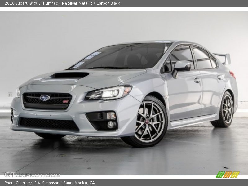 Ice Silver Metallic / Carbon Black 2016 Subaru WRX STI Limited