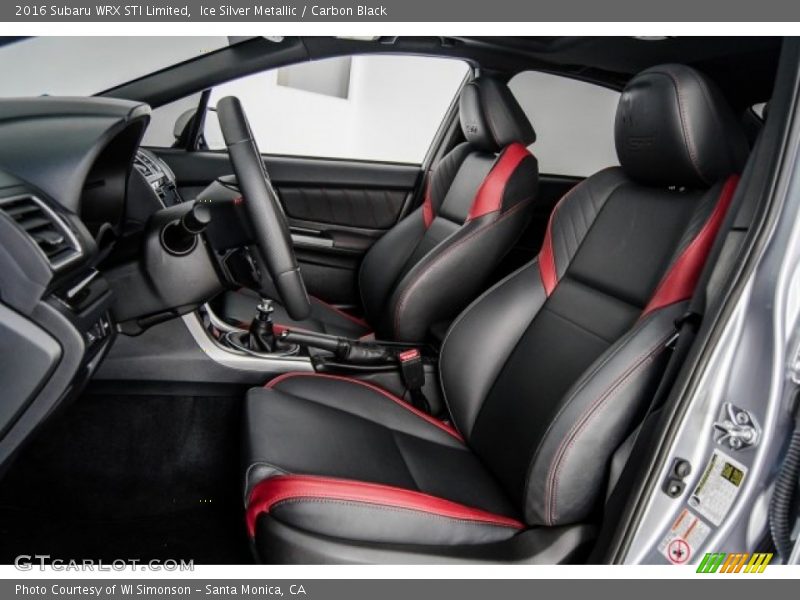  2016 WRX STI Limited Carbon Black Interior