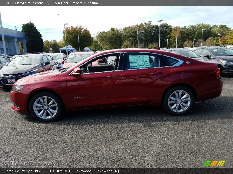 Siren Red Tintcoat / Jet Black 2018 Chevrolet Impala LT