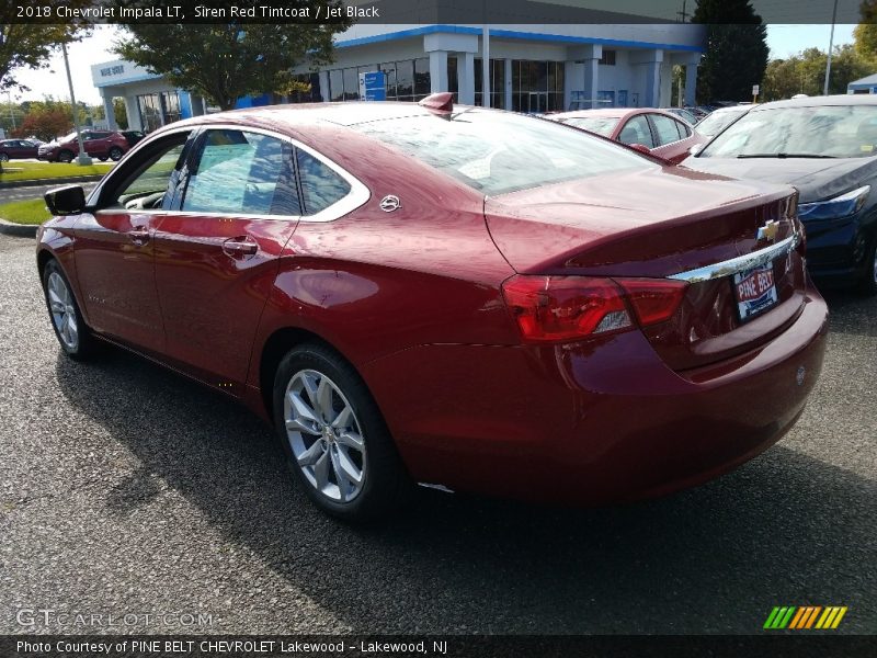 Siren Red Tintcoat / Jet Black 2018 Chevrolet Impala LT