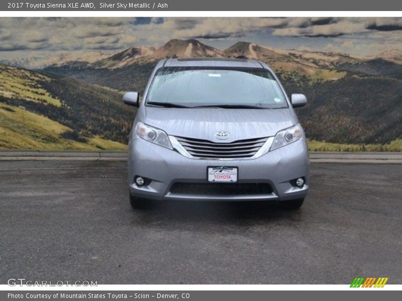 Silver Sky Metallic / Ash 2017 Toyota Sienna XLE AWD