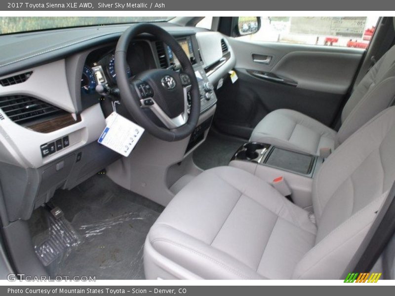 Silver Sky Metallic / Ash 2017 Toyota Sienna XLE AWD