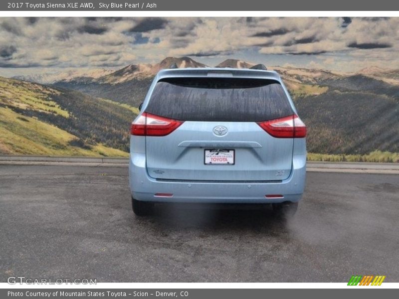 Sky Blue Pearl / Ash 2017 Toyota Sienna XLE AWD