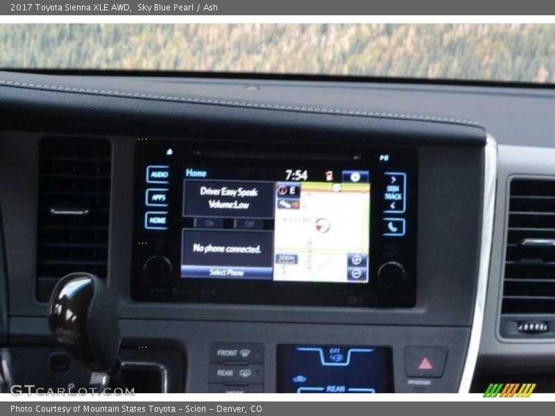 Sky Blue Pearl / Ash 2017 Toyota Sienna XLE AWD