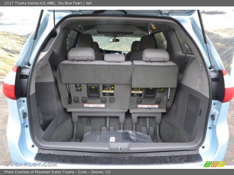 Sky Blue Pearl / Ash 2017 Toyota Sienna XLE AWD