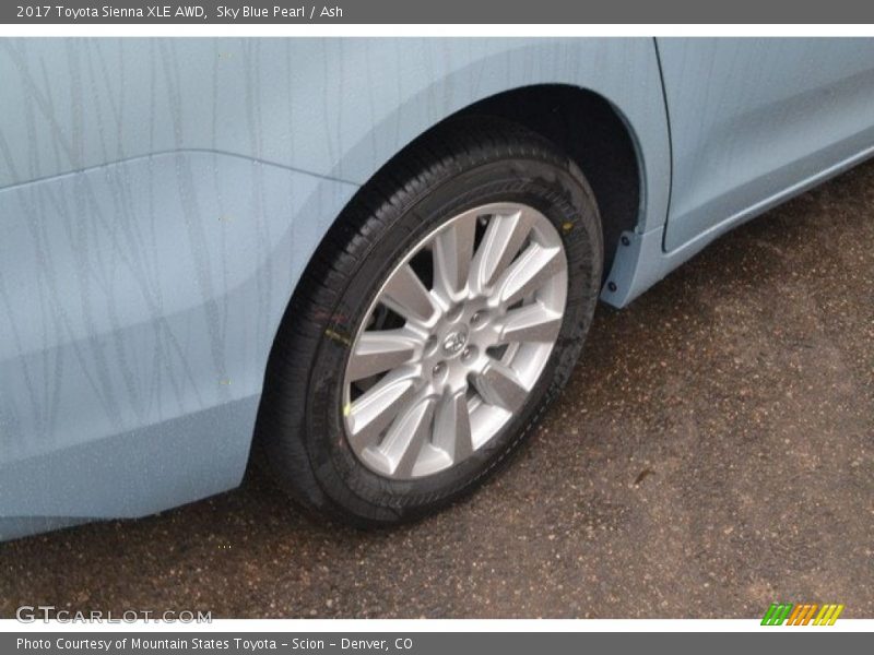 Sky Blue Pearl / Ash 2017 Toyota Sienna XLE AWD