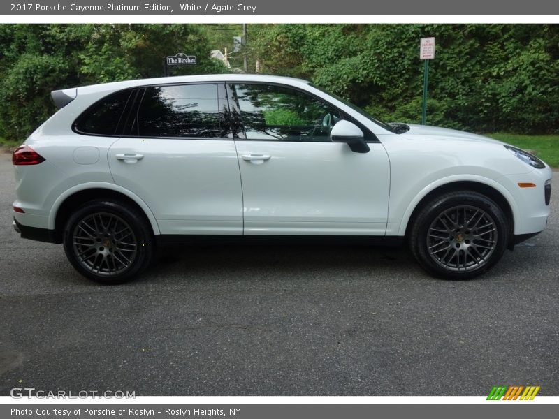 White / Agate Grey 2017 Porsche Cayenne Platinum Edition