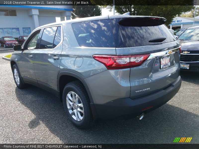 Satin Steel Metallic / Jet Black 2018 Chevrolet Traverse LS