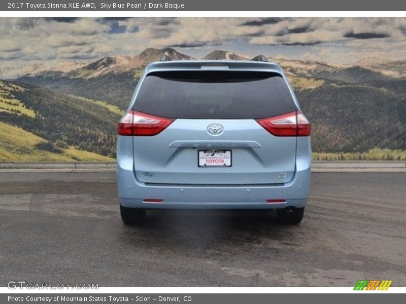 Sky Blue Pearl / Dark Bisque 2017 Toyota Sienna XLE AWD