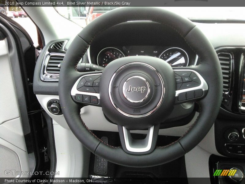 Billet Silver Metallic / Black/Ski Gray 2018 Jeep Compass Limited 4x4