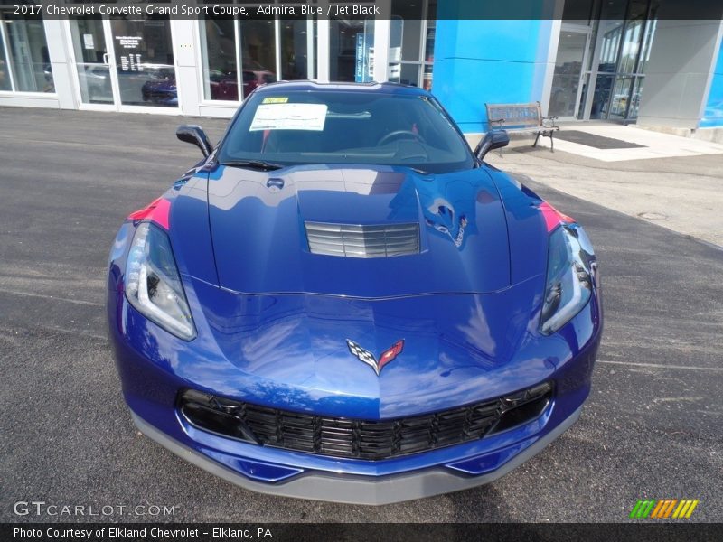Admiral Blue / Jet Black 2017 Chevrolet Corvette Grand Sport Coupe