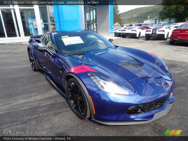 Admiral Blue / Jet Black 2017 Chevrolet Corvette Grand Sport Coupe