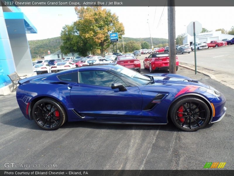 Admiral Blue / Jet Black 2017 Chevrolet Corvette Grand Sport Coupe