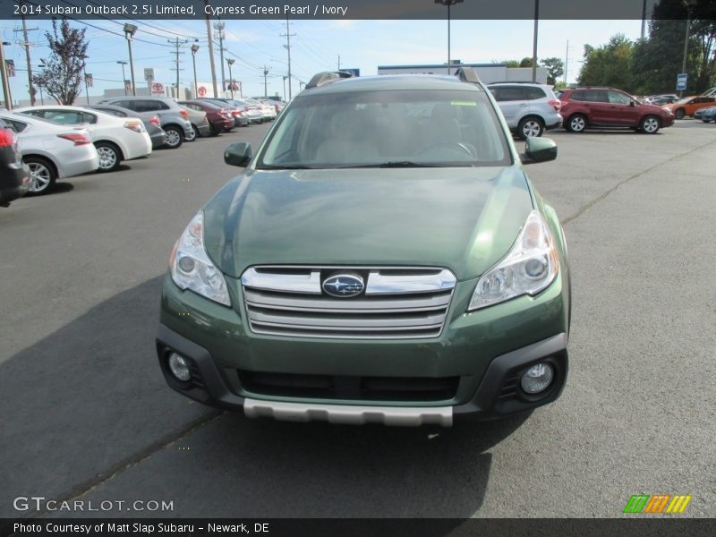Cypress Green Pearl / Ivory 2014 Subaru Outback 2.5i Limited