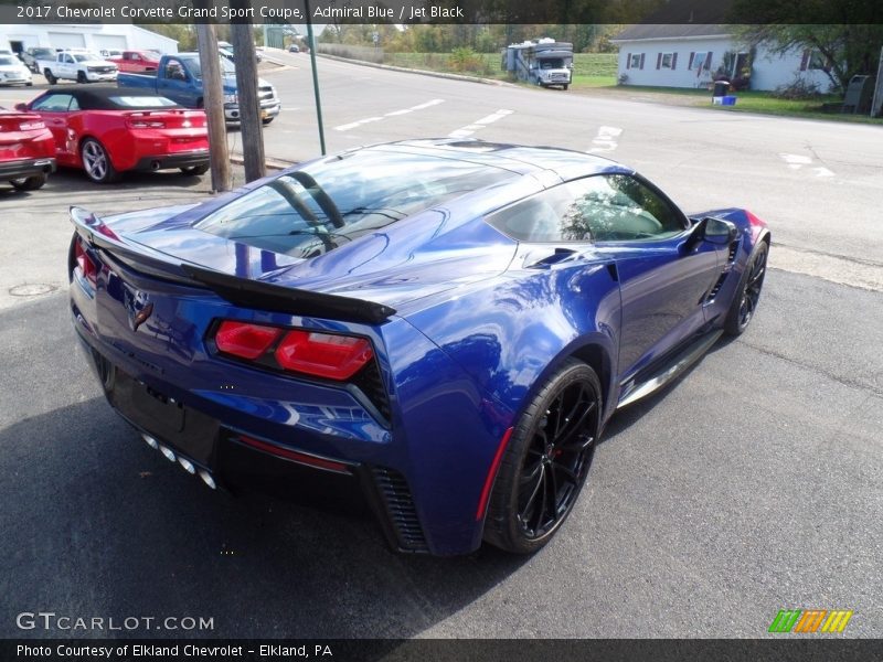 Admiral Blue / Jet Black 2017 Chevrolet Corvette Grand Sport Coupe