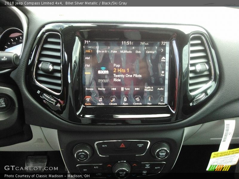 Billet Silver Metallic / Black/Ski Gray 2018 Jeep Compass Limited 4x4