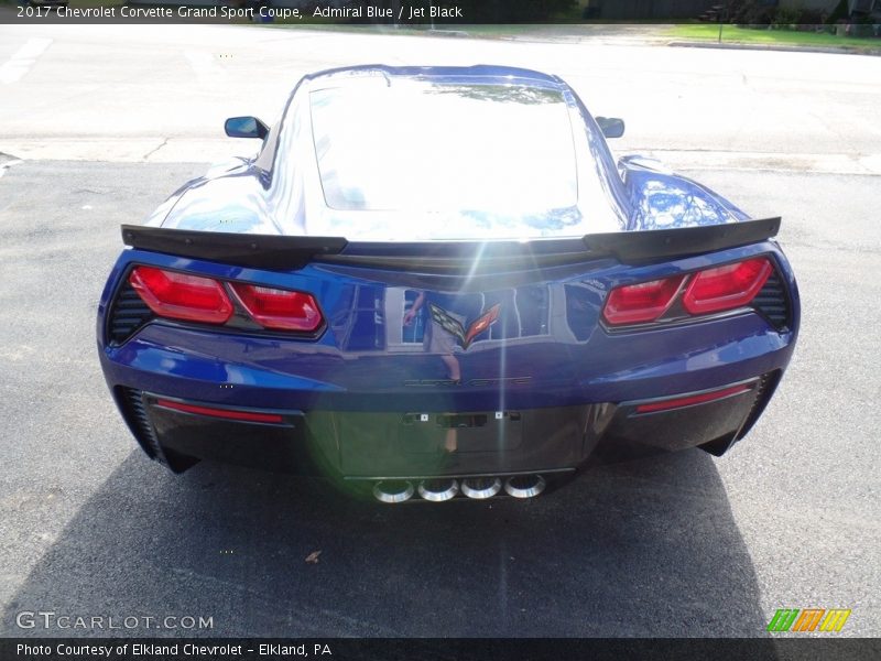 Admiral Blue / Jet Black 2017 Chevrolet Corvette Grand Sport Coupe
