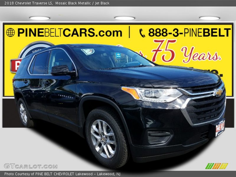 Mosaic Black Metallic / Jet Black 2018 Chevrolet Traverse LS
