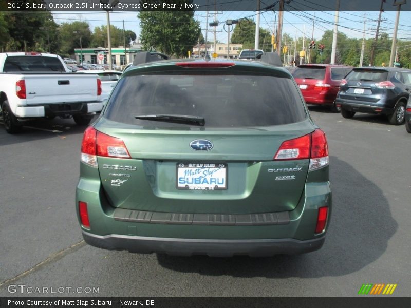 Cypress Green Pearl / Ivory 2014 Subaru Outback 2.5i Limited