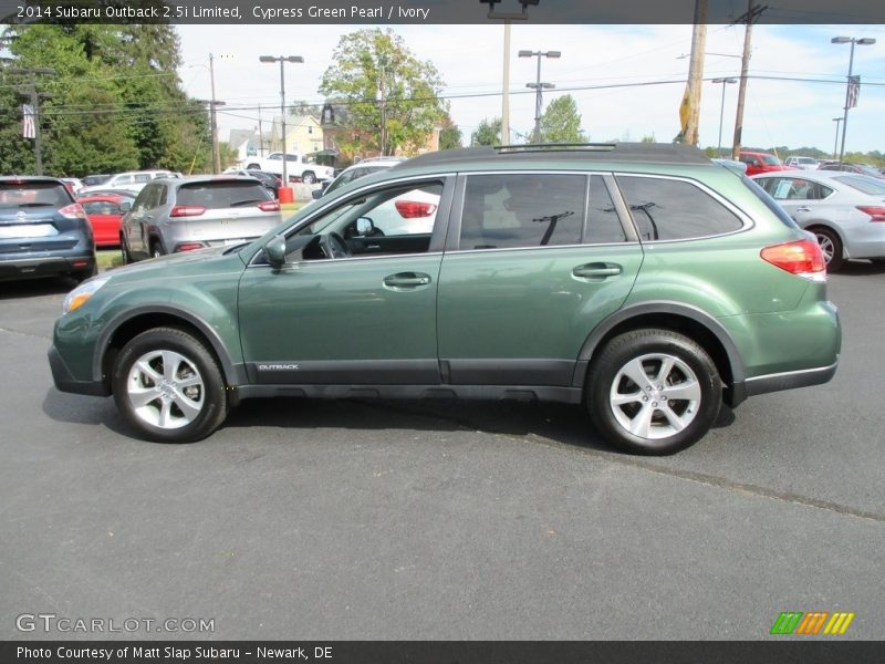 Cypress Green Pearl / Ivory 2014 Subaru Outback 2.5i Limited