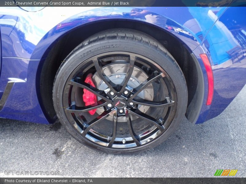 Admiral Blue / Jet Black 2017 Chevrolet Corvette Grand Sport Coupe