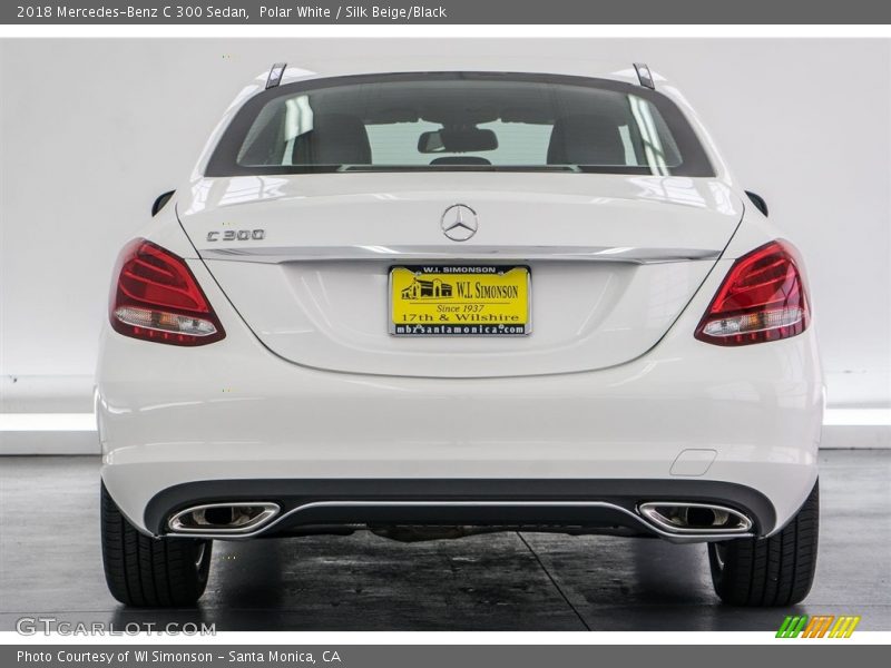 Polar White / Silk Beige/Black 2018 Mercedes-Benz C 300 Sedan
