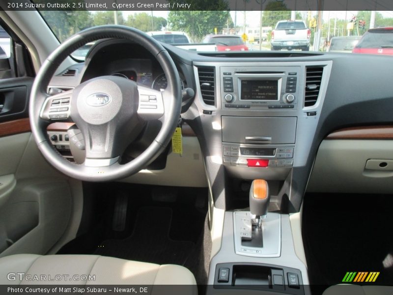 Cypress Green Pearl / Ivory 2014 Subaru Outback 2.5i Limited