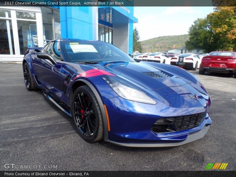 Admiral Blue / Jet Black 2017 Chevrolet Corvette Grand Sport Coupe