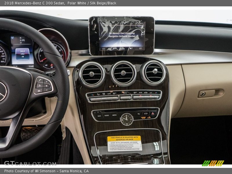 Polar White / Silk Beige/Black 2018 Mercedes-Benz C 300 Sedan