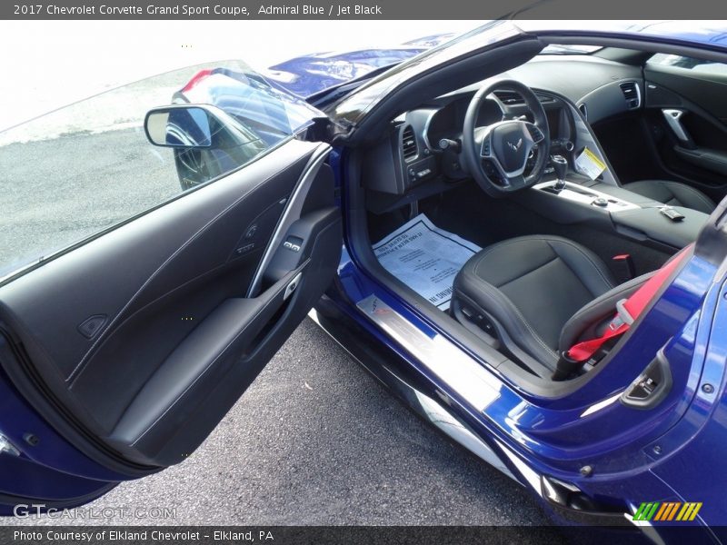 Admiral Blue / Jet Black 2017 Chevrolet Corvette Grand Sport Coupe