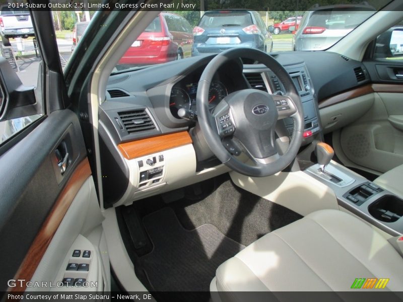 Cypress Green Pearl / Ivory 2014 Subaru Outback 2.5i Limited