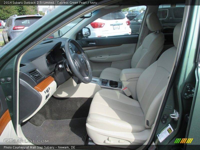 Cypress Green Pearl / Ivory 2014 Subaru Outback 2.5i Limited